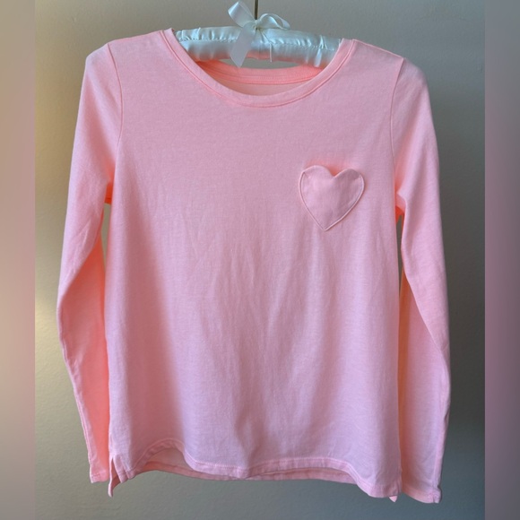 Wonder Nation Girl's Long Sleeves Heart Pocket T-Shirt (Gift with Purchase) - Picture 3 of 7